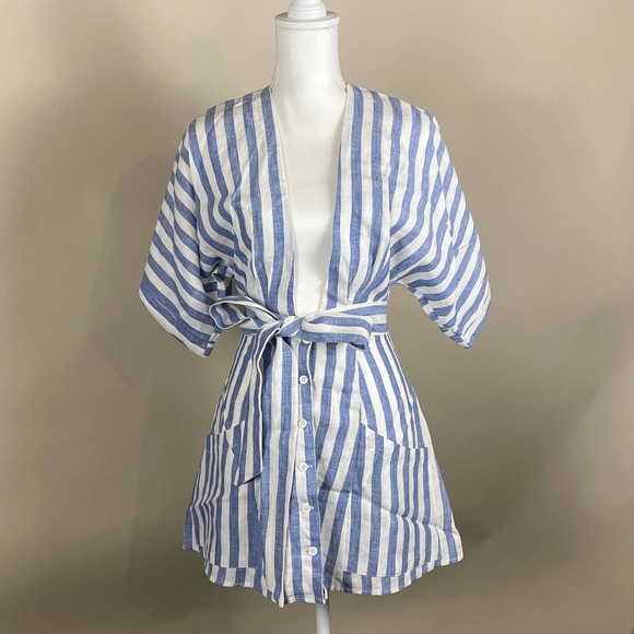 Reformation Cecilia Linin Mini Dress - Picture 6 of 10